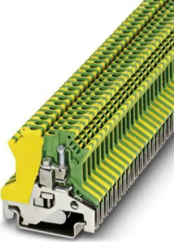 Bllok terminali tokëzues Phoenix Contact TB 2,5-PE I Essential, 2.5mm², për shinë, jeshile verdhë