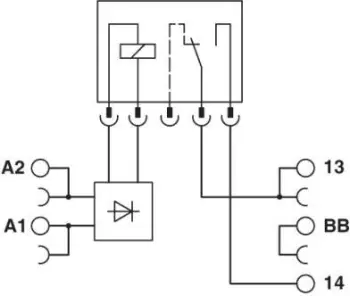 Moduli i stafetës së kontaktit Phoenix 6A 24V DC 1Z PLC-RSC- 24DC/ 1/ACT