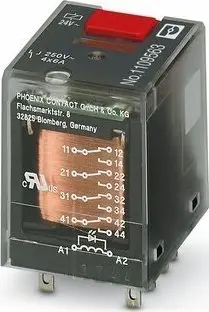 Relé industrial Phoenix Contact REL-IR-BL/L-24AC/4X21, 4 pole, 6A, 24V AC