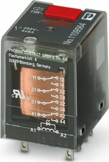 Rele industriale Phoenix Contact REL-IR-BL/L-230AC/4X21, 4P 6A, 230V AC