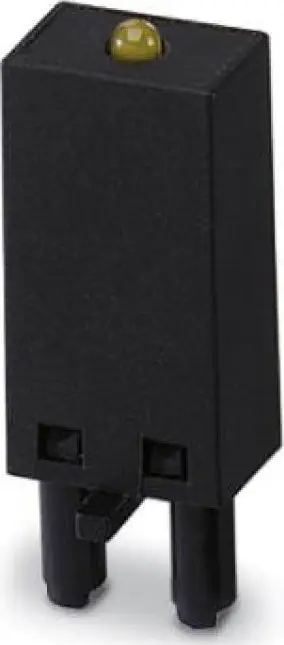 Modul plug-in Phoenix Contact LV-120-230AC/110DC, për baza ECOR-1 dhe ECOR-2, me varistor, LED e verdhë