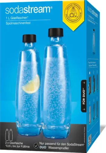 Shishe qelqi SodaStream DUO, set 2 copë, transparente