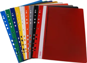 Set dosje plastike Biurfol Hard PVC, A4, 20 copë, të bardha
