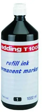 Ngjyrë për shënjues permanentë Edding, 1000ml, e zezë