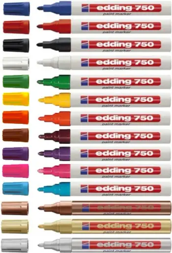Marker boje, Edding, 750 Paint Marker 4-750054, argjendtë