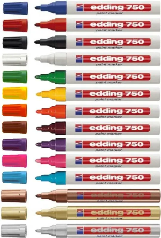 Marker boje, Edding, 750 (4-750005 4750005), e verdhë - 1