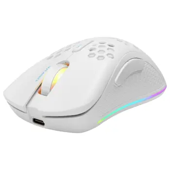 Maus gaming Deltaco WM80 GAM-120-W, pa tela, ultra i lehtë, i bardhë