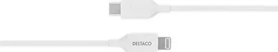 Kabllo USB Deltaco USB C në Lightning IPLH 452, 2m, e bardhë - 1