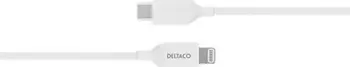 Kabllo USB Deltaco USB C në Lightning IPLH 452, 2m, e bardhë