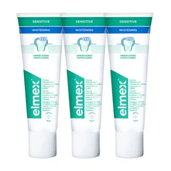 Set 3 x 75 ml pasta dhëmbësh Elmex Sensitive Whitening, unisex