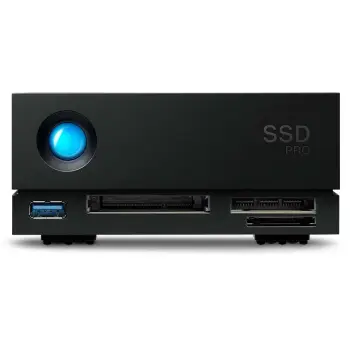 SSD LaCie 1big Dock Pro, 4 TB, USB Type-A, 3.2 Gen 1, 2800 MB/s, Ngjyrë e zezë
