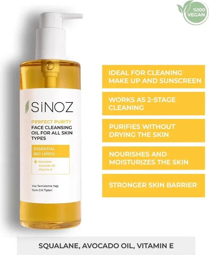 Face Cleansing Oil për Të Gjitha Llojet e Lëkurës Sinoz Perfect Purity - 1