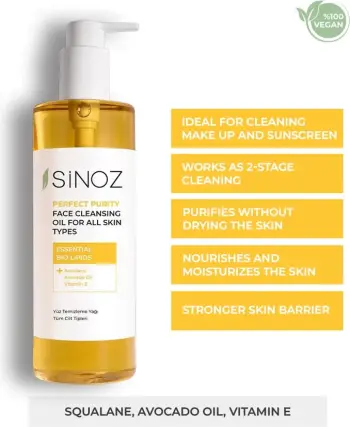 Face Cleansing Oil për Të Gjitha Llojet e Lëkurës Sinoz Perfect Purity