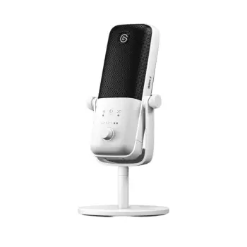 Mikrofon, Elgato Wave:3 10MAB9911, USB kondensator, me stativ tavoline dhe kontroll zëri, i bardhë