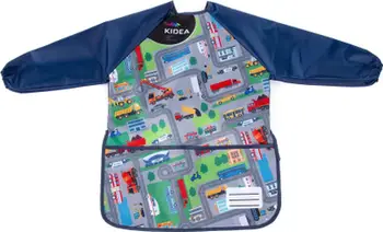 Përparëse pikture për fëmijë Derform Kidea Cars, me mëngë, shumëngjyrëshe