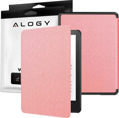 Këllëf për lexues e-book Alogy Smart, 6.8", rozë - 1