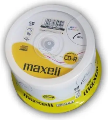 CD-R Maxell 80/700MB XL 52x 50 copë