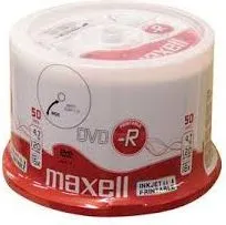 Disqe DVD-R Maxell, 4.7 GB, 50 copë - 1