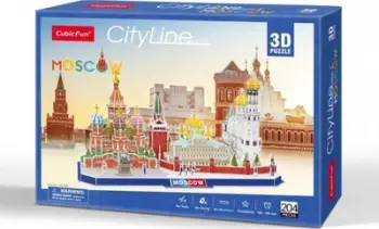 Puzzle Dante 3D Qytetii Moskës 20266, 204 elemente