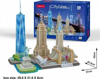 Puzzle 3D Dante City Line York City (20255), 123 elemente