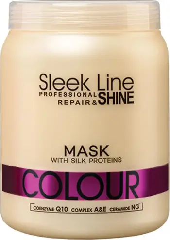 Maskë flokësh Stapiz Sleek Line Colour Mask Silk, për flokë të lyer, 1000ml