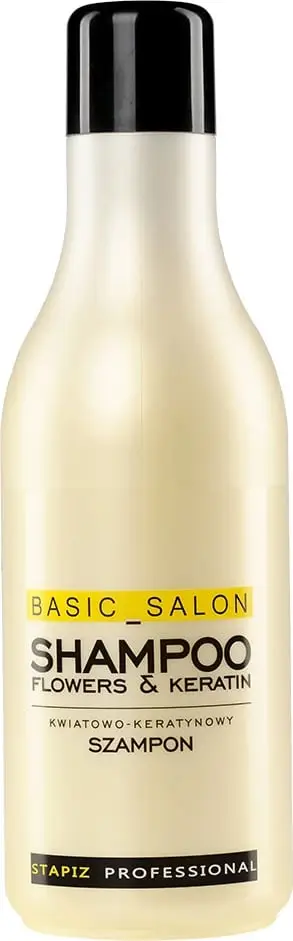 Shampo për flokë Stapiz Professional Flowers and Keratin, me keratinë, 1000 ml