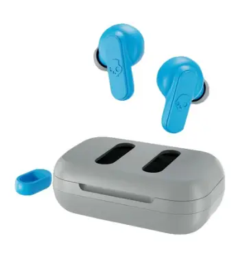 Dëgjuese Skullcandy Dime, Wireless, të kaltërta / të hirta