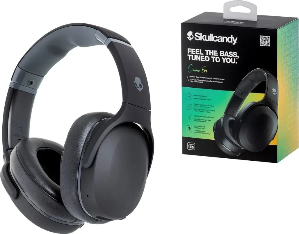 Kufje Skullcandy Crusher Evo, Wireless, të zeza - 1