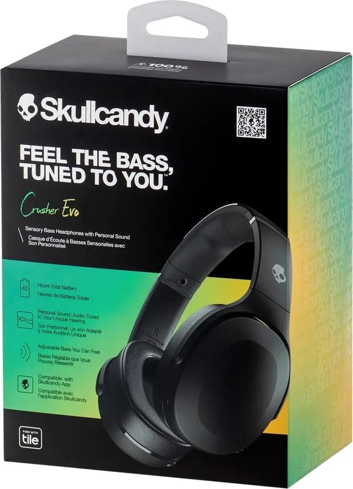 Kufje Skullcandy Crusher Evo, Wireless, të zeza - 27