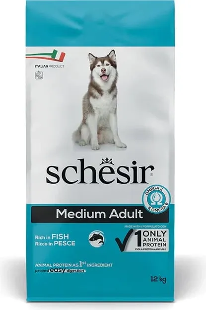 Ushqim për qen Schesir, me peshk, 12 kg - 1