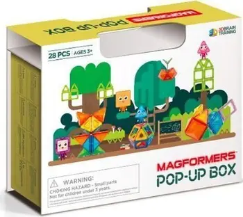Set ndërtimi magnetik Magformers Pop-Up, blloqe magnetike, shumëngjyrësh