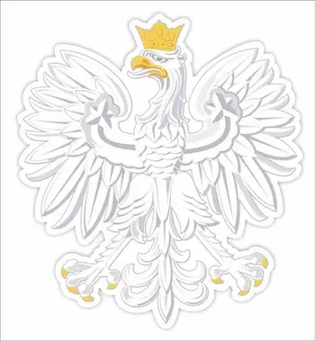 Dekor dritareje LearnHow White Eagle A3, dyanshëm, rreth 31 x 28 cm, i bardhë