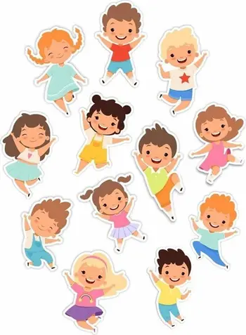 Dekorim dritareje LearnHow Happy Children, dypalësh, set 12 copë, shumëngjyrësh