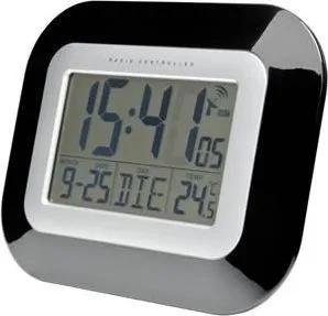 Orë muri e kontrolluar me alarm TFA 60.4503, e zezë - 1