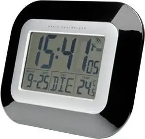 Orë muri e kontrolluar me alarm TFA 60.4503, e zezë