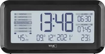 Radio alarm TFA BOXX2 60.2562.01, digjital, matje temperature, i zi
