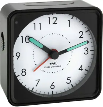 Orë me alarm TFA 60.1510.01, e zezë
