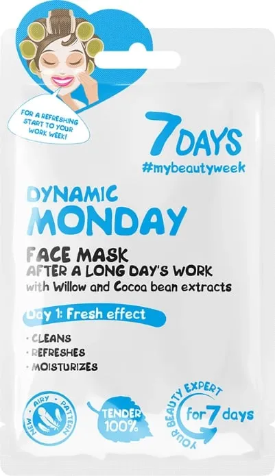 Maskë për fytyrë 7days Dynamic Monday, 28gr - 1