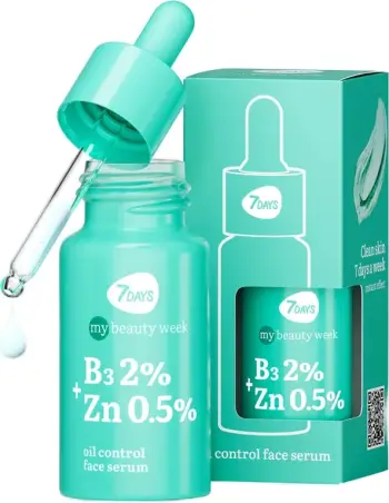 Serum për fytyrë 7 Days, Oil Control B3 2% + ZN 0.5 %, 20 ml
