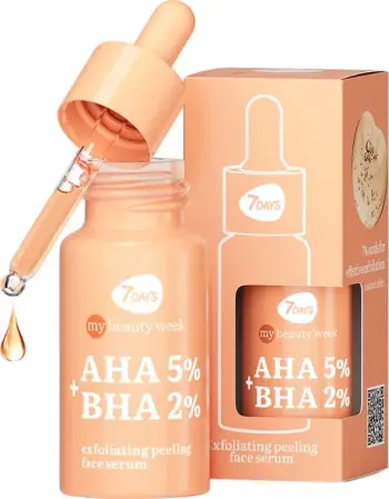 Serum për fytyrë 7 Days, AHA 5% + BHA 2% Exfoliating, 20 ml