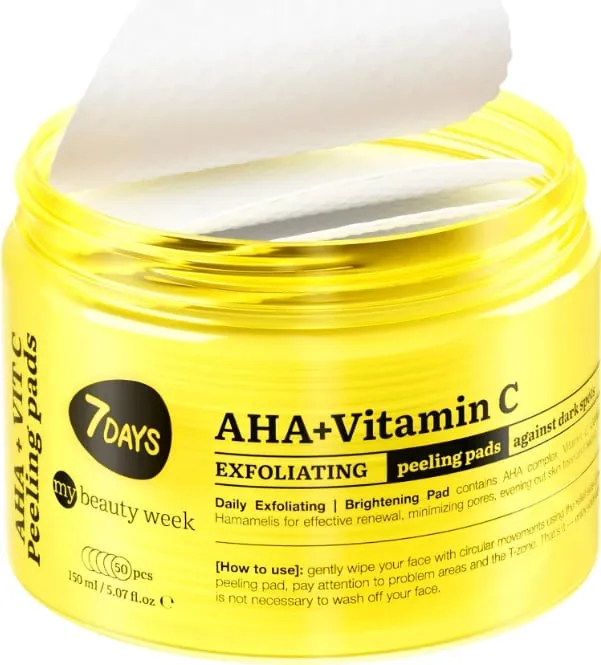 Peeling Pads 7days AHA+ Vitamin C, 50 copë - 2
