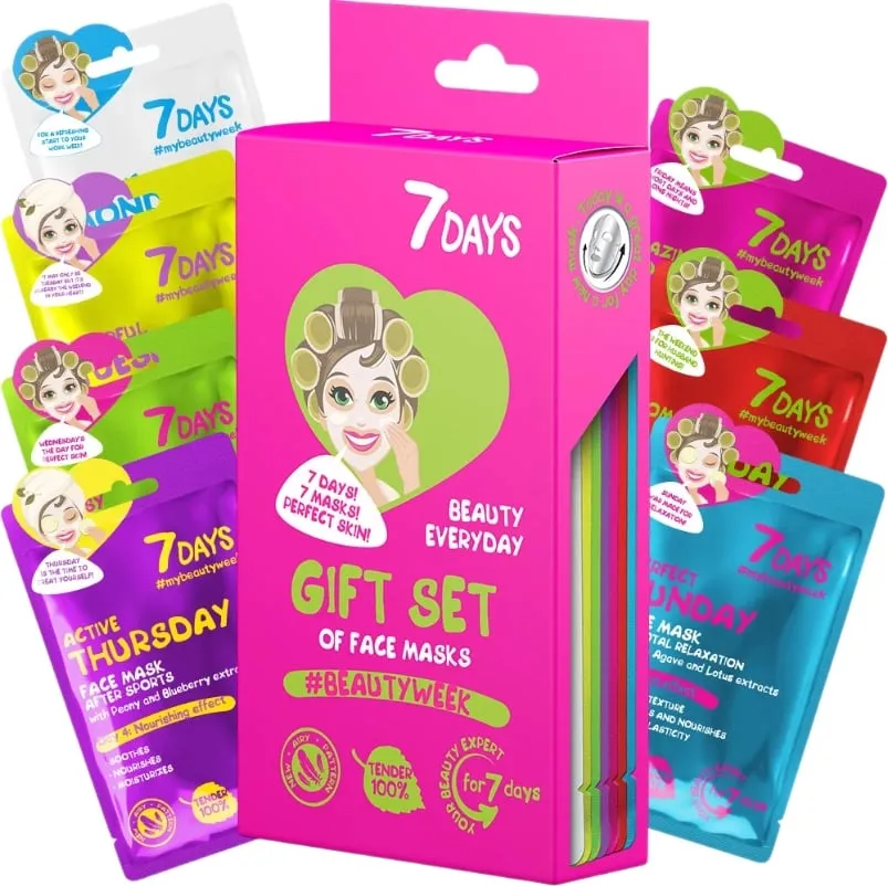 Set maska për fytyrë 7days Gift Set of face masks, 7copë - 1