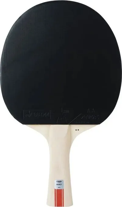Raketë pingpongu REACT 2 Star, 5 shtresa, gomë 1.9mm, e kuqe - 5