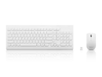 Set tastierë + maus Lenovo 510, wireless, 2.4Ghz, i bardhë