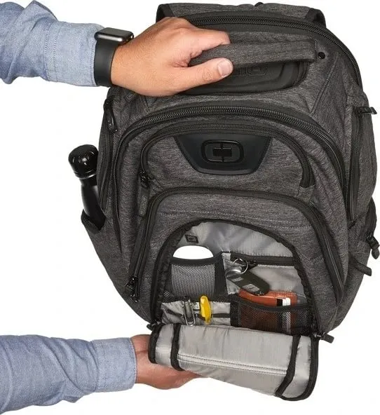 Çantë shpine Ogio, renegade, e zezë - 7