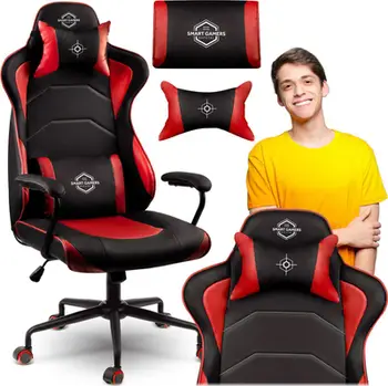 Karrige gaming Sofotel Katarina, ergonomike, eko lëkurë, e zezë
