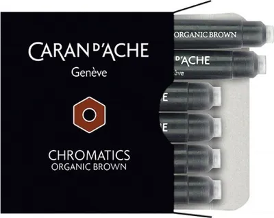Fishekë ngjyre Caran d'Ache Chromatics, 6 copë, të kafta - 1
