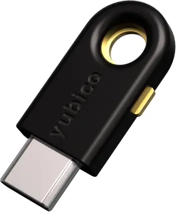 çelës sigurie, Yubico, YubiKey 5C 5060408461488, USB‑C, e artë mbi të zezë