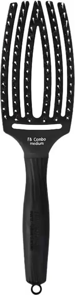 Furçë flokësh Olivia Garden Combo Brush Medium, formë ergonomike, madhësi mesatare