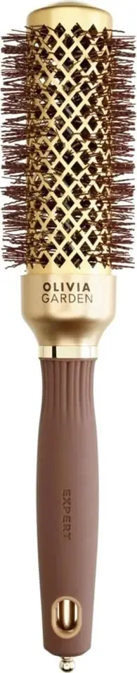 Furçë për stilim flokësh Olivia Garden Expert Blowout Shine 35mm, gold/brown, për femra, 1 copë
